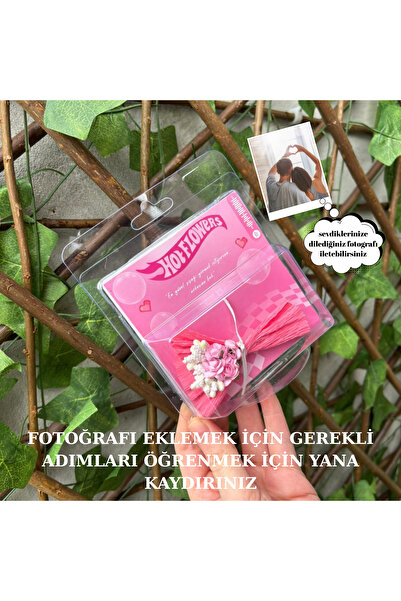 MARMORİ HOT FLOWERS Çiçek Aynalı KİŞİYE ÖZEL FOTOGRAF sevgiliye çiçek hediye ...