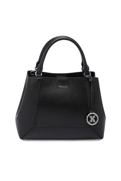 Tergan Siyah Hakiki Deri Kadın Çapraz Askılı Çanta - S25Y1BC80410-D3H