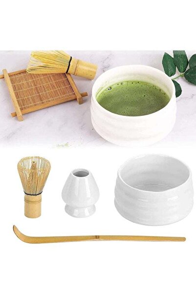 Arabest Matcha Set,Bamboo Matcha 4-Piece Set,Teaspoon/Matcha Spatula/Matcha B...