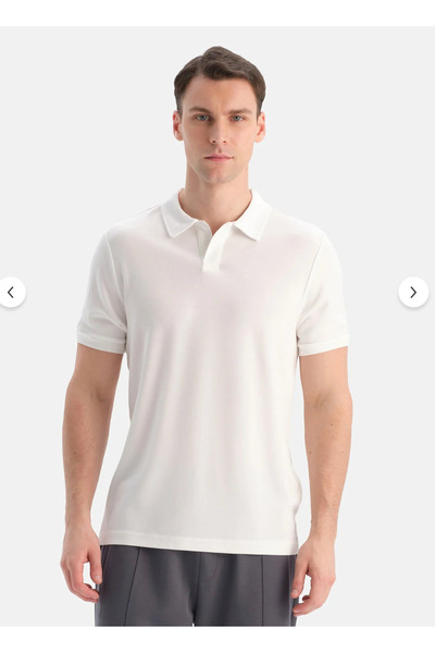 Dagi Ανδρικό, άνετο, μοντάλ, κοντομάνικο μπλουζάκι με λαιμόκοψη πόλο