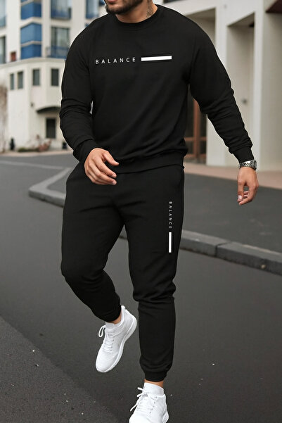 Flaubert Men's Printed Oversized Sweatshirt - Sweatpants 2-Piece Set