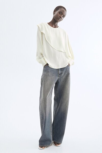 H&M Pelerin Detaylı Bluz