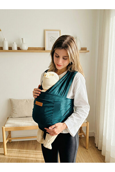 kubbe Yeni Nesil Ergonomik Bebek Taşıma Şalı - Ön Cepli Taşıma Torbalı Esnek ...