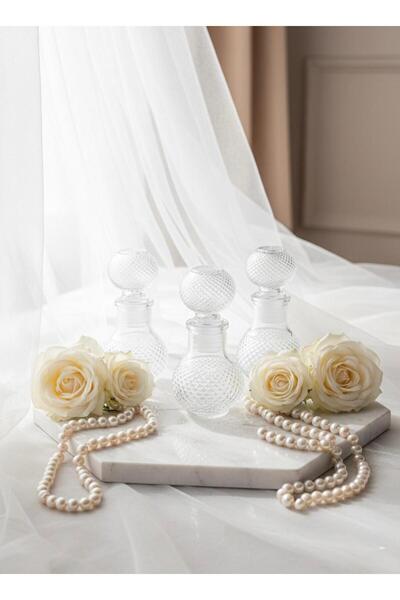 ÖZENTOPTANHEDİYELİK 50 cc cam topkafalı (dökmeli tıpasız) kolonya şişesi 10 adet