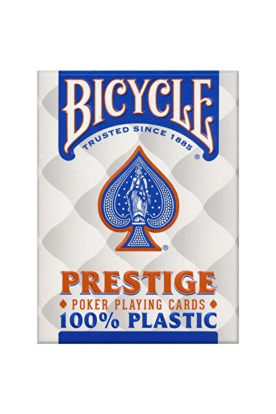 Bicycle بطاقة لعب بلاستيكية 100% من بريستيج (مجموعة بلو داست)
