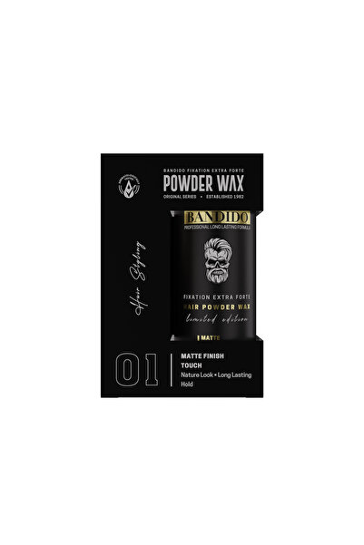 BANDİDO Matte Hair Powder Wax 32g Volume & Texture with Extra Strong Fixation