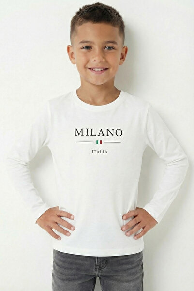 Modmey Tricou cu mânecă lungă imprimat pentru băieți B6