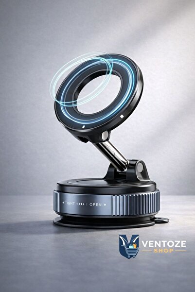 Ventoze MagSafe Uyumlu Manyetik Araç İçi Telefon Tutucu | 360 Derece Dönebile...