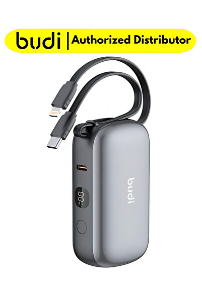 Budi باور بانك 10000 ملي أمبير Power Bank - 10000mA - 22.5W - Fast Charging -...