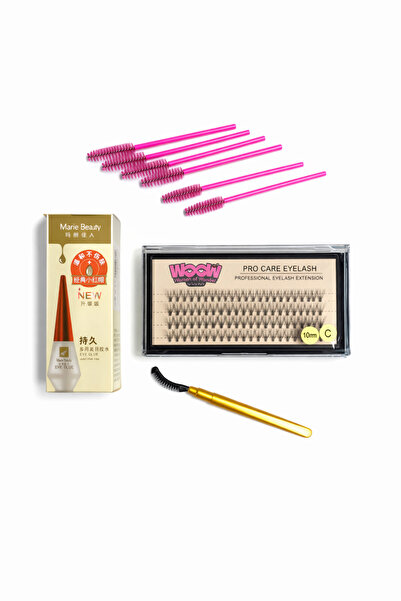 OEM Eyelash extension set with accessories – WOW 10mm C tufted eyelashes, eye...