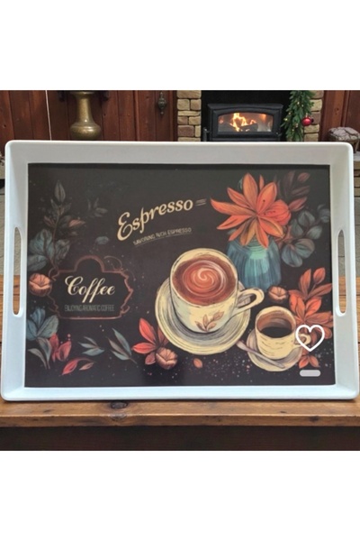 Harmony ÇİLİNGİR ZÜCCACİYE Kahve Desenli Siyah Dikdörtgen Şık Dayanıklı Mutfa...