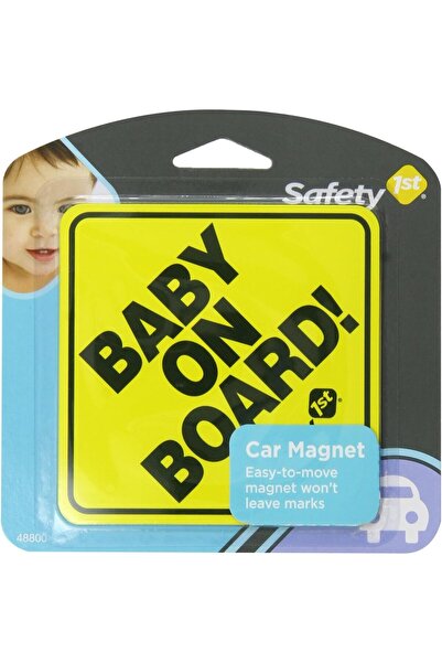 Safety 1st لافتة مغناطيسية "طفل على متن السيارة"، لون أصفر