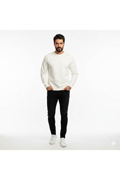 Viane Premium Cotton Sweatshirt Crew Neck Standard Comfortable Fit (Regular F...