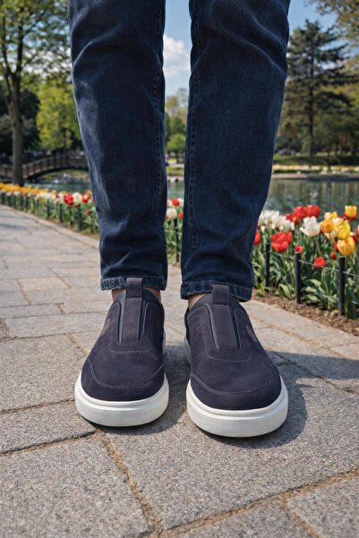 PATRICK CASSA Men's 100% Genuine Calfskin Nubuck Men's Casual Sneaker Sports ...
