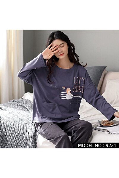 LaFont Elegant long-sleeved cotton pajama set