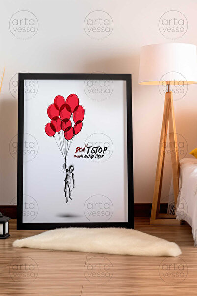 Artavessa لوحة فنية بإطار أسود من قطعة واحدة - ARTPLSTKSYH24