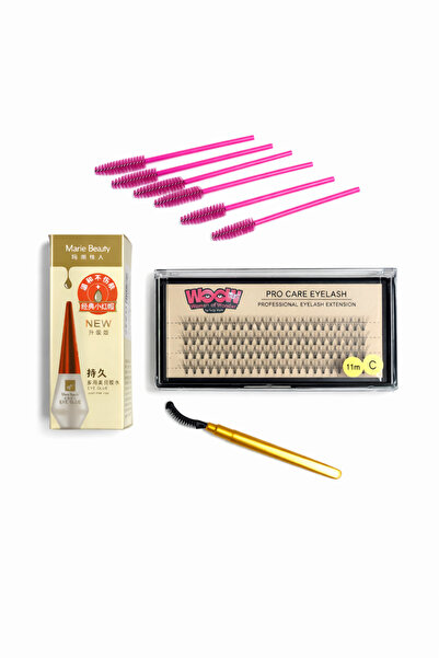 OEM Eyelash extension set with accessories – WOW 11mm C tufted eyelashes, Mar...