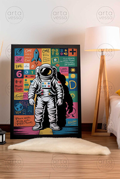 Artavessa لوحة فنية بإطار أسود من قطعة واحدة - ARTPLSTKSYH2