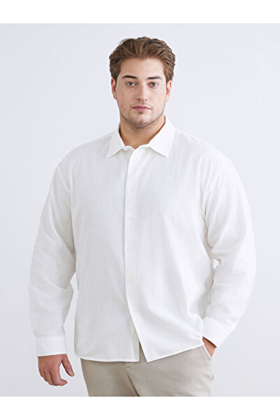 LC Waikiki I Big Size Standard Fit Long Sleeve Dobby Men's Shirt from Freezen...