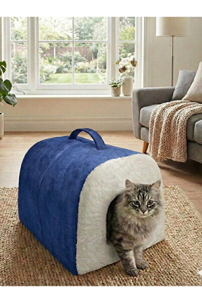 Patiderm Taşınabilir Kedi Köpek Yatağı Mağara Model Yuva