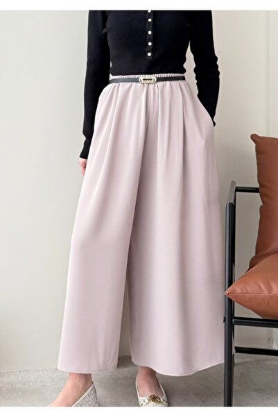 Molly Nelly Kadın Bol Paça Etekli Pantolon