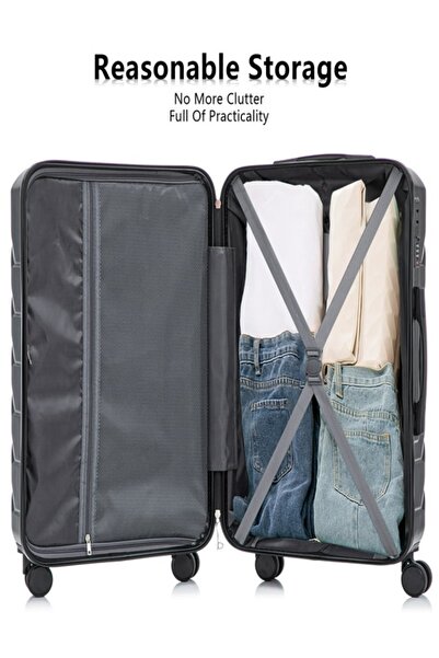 OEM Set of 3 durable polypropylene trolleys with 360 degree double wheels 75-...