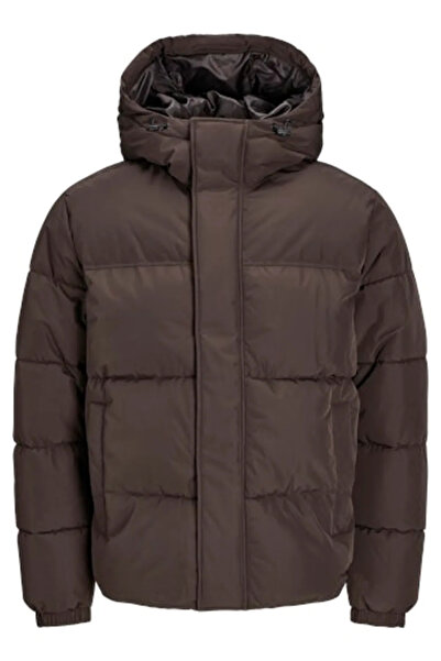 Jack & Jones Jack Jones Чоловічий пуховик Jbebradley з капюшоном, коричневий,...