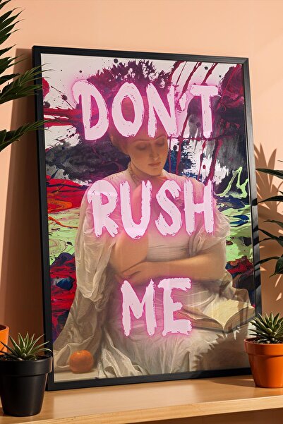 Saturn Dont Rush Me Tablou înrămat Decor maximalist pentru dressing Portret c...