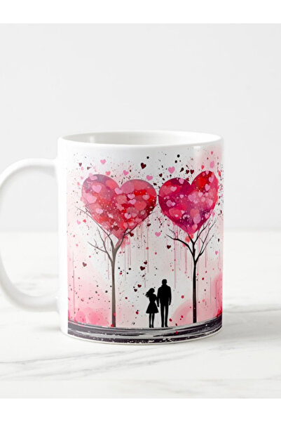IŞILAY PROMOSYON Romantic Mug Reminding of Happiness