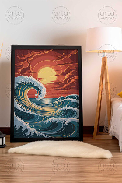 Artavessa لوحة فنية بإطار أسود من قطعة واحدة - ARTPLSTKSYH13