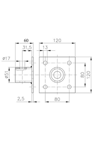 Simol Racord pentru picior remorca
