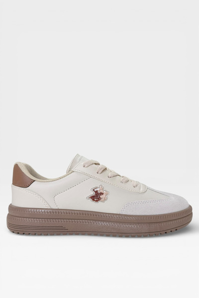 Liger Unisex Comfortable Lightweight Thermo Sole Women's Sneaker Shoes Beige