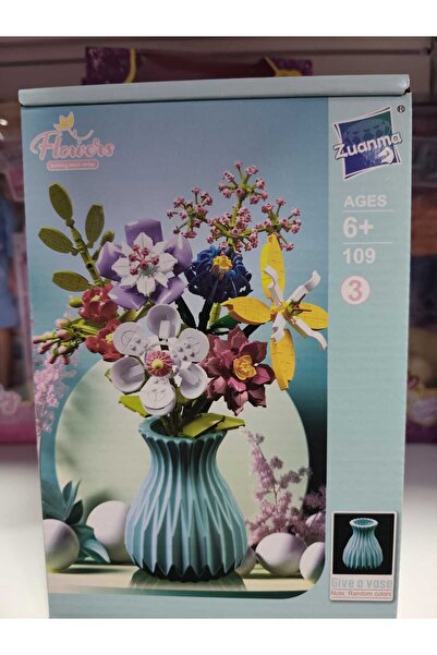 Boratila Toys مجموعة صنع الزهور المزخرفة من ليجو، 600 قطعة، نموذج زهرة أبدية 3