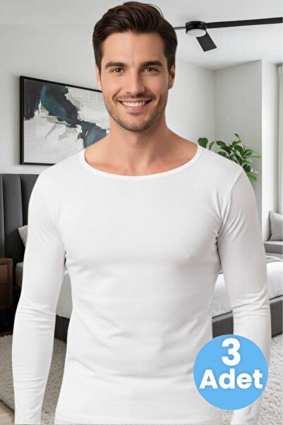 Tezzgelsin قميص داخلي رجالي من Penya Lycra مكون من 3 قطع بأكمام طويلة