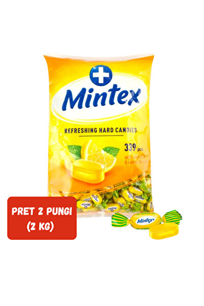 Roshen SET 2 BUCĂȚI - Bomboane tari Mintex cu lămâie și mentol, pachet vrac -...