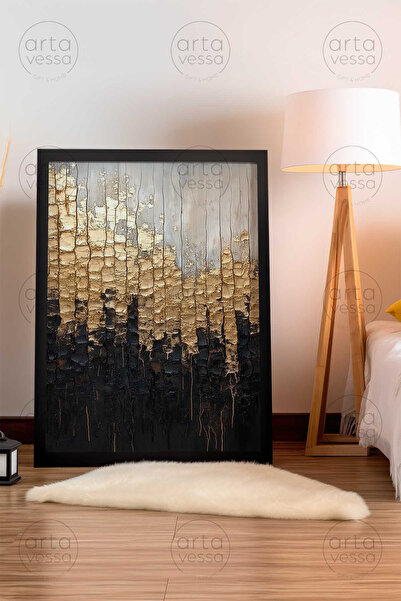 Artavessa لوحة فنية بإطار أسود من قطعة واحدة - ARTPLSTKSYH9