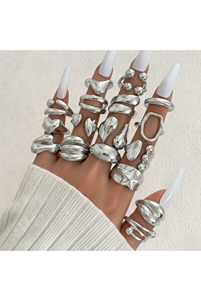 Ervalina خواتم بتصميم أساسي (شحن مختلط)