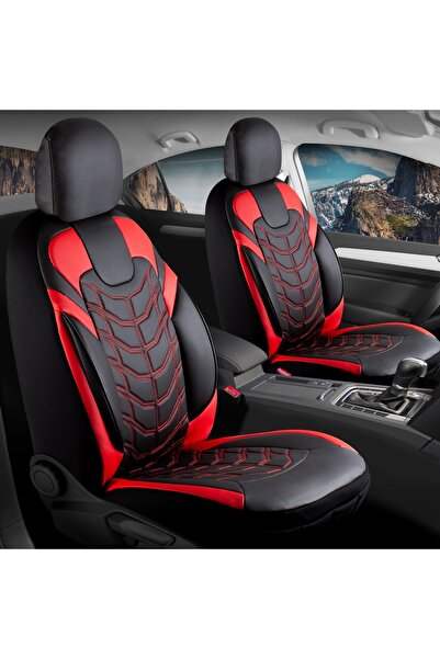 ACKSTORE غطاء مقعد سيارة من الجلد متوافق مع أوبل كورسا بي، طقم أمامي/خلفي، سل...