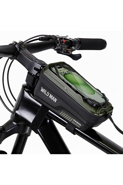 Wildman GX200 Waterproof Bike Bag, 1L Frame Mount, Green, Universal Fit