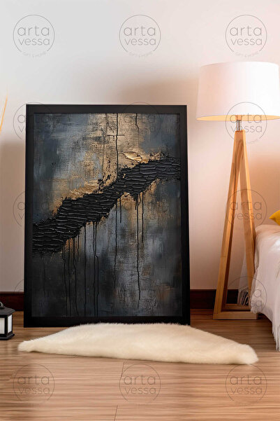 Artavessa لوحة فنية بإطار أسود من قطعة واحدة - ARTPLSTKSYH10