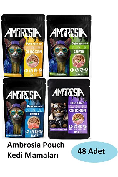 Ambrosia Poch Karma Koli Kedi Maması 48 Adet 02