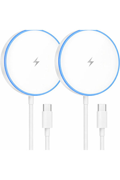 Kipgsm 3’lü Manyetik Kablosuz Şarj Cihazı 15W MagSafe iPhone Samsung AirPods ...