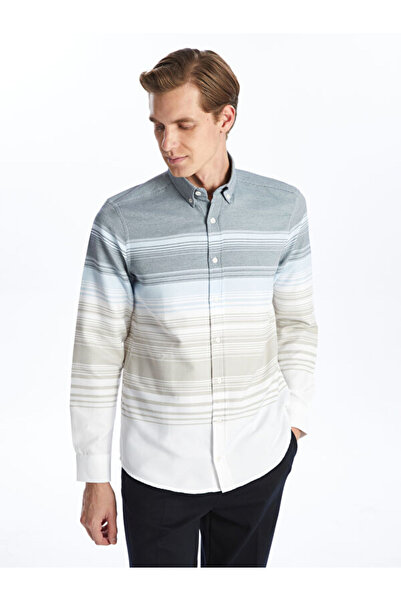 LC Waikiki Regular Fit Long Sleeve Striped Men's Shirt