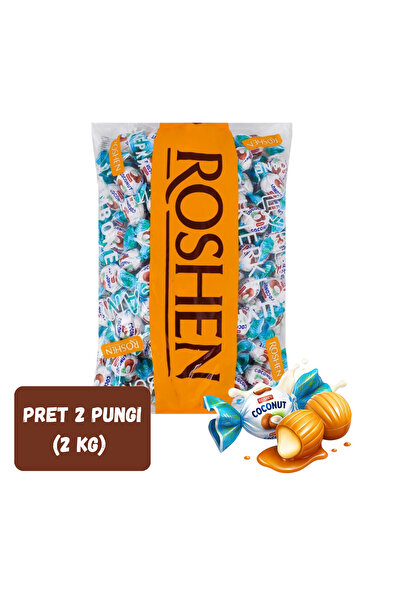 Roshen SET 2 BUCĂȚI - Bomboane Premium Umplute cu Nucă de Cocos 1kg