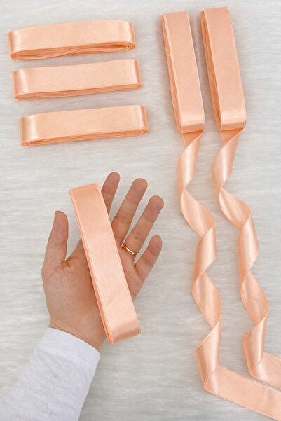 ZEYMERADE Panglică din satin Yavru Ağzı 3 cm 10 metri, Bohça Çeyiz Nuntă Henn...