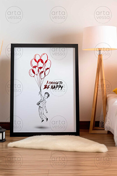 Artavessa لوحة فنية بإطار أسود من قطعة واحدة - ARTPLSTKSYH25
