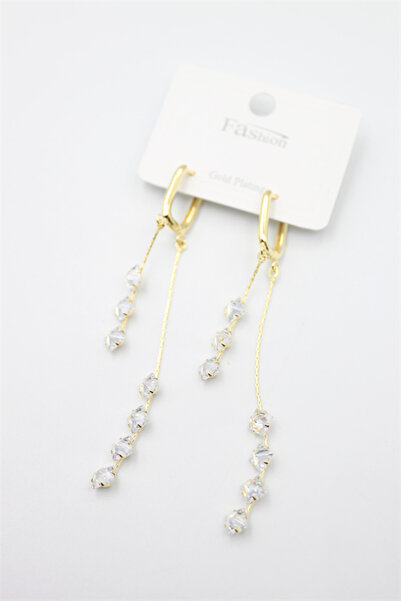 Mestore Zircon Stone Earrings - Gold
