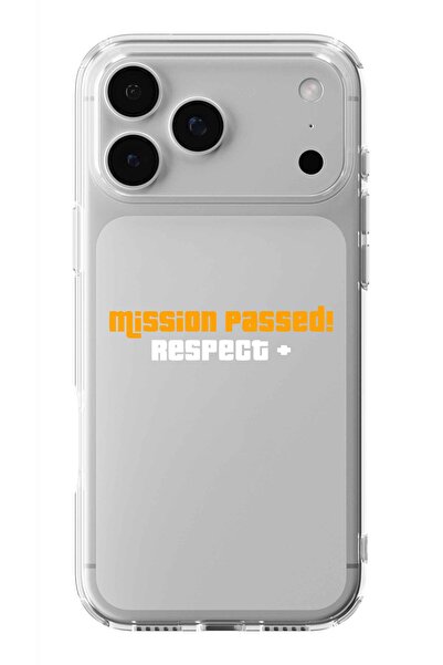 Multitronic حافظة شفافة مطبوعة بتصميم Mission Passed Respect متوافقة مع هاتف ...