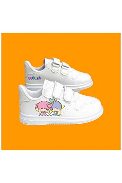 lias desing Adidași pentru copii cu bandă albă și imprimeu Star Candies