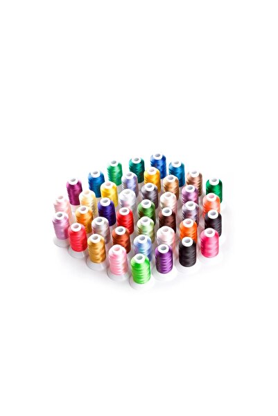 Simthread Embroidery Thread Kit 40 Spools, 1000m, Multicolor